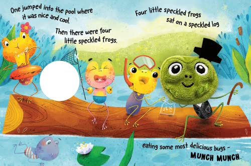 Five Little Speckled Frogs - Children's Interactive Finger Puppet Board Book