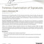 Forensic Examination of Signatures