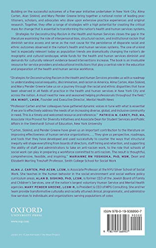 Strategies for Deconstructing Racism in the Health and Human Services