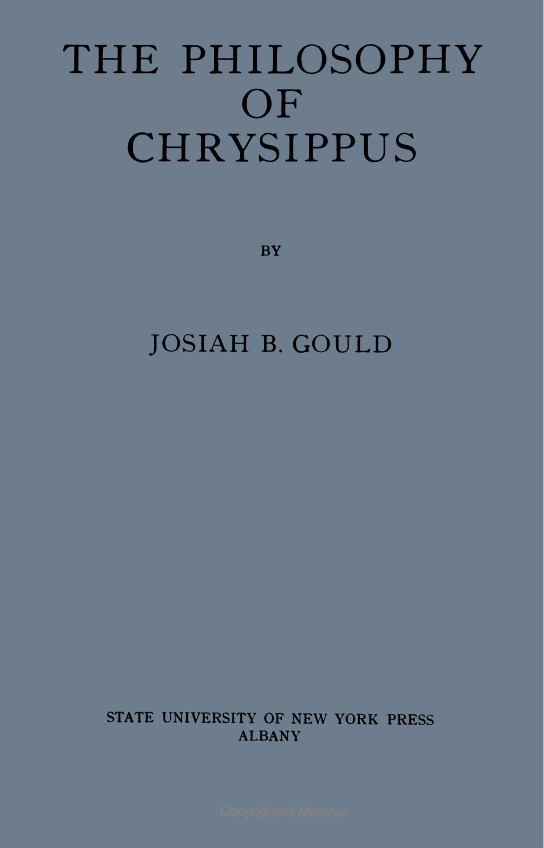 Philosophy of Chrysippus
