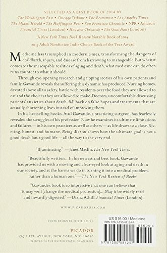 Being Mortal: Medicine and What Matters in the End — back cover