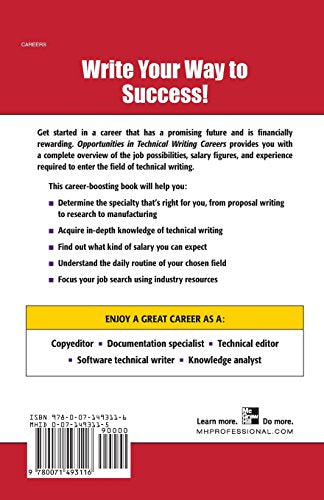 Opportunities in Technical Writing (Opportunities in)