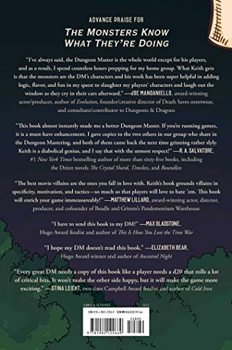 The Monsters Know What They're Doing: Combat Tactics for Dungeon Masters — back cover