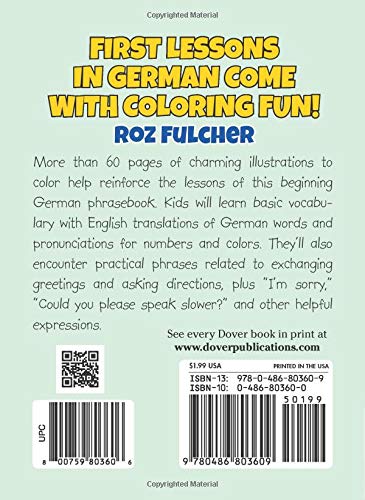 Color & Learn Easy German Phrases for Kids (Dover Little Activity Books: Language)