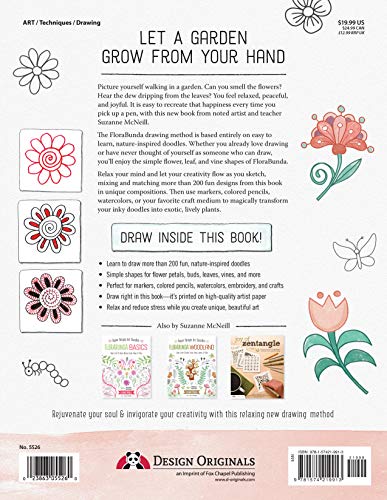 Florabunda Style: Super Simple Line Art to Color, Craft & Draw (Design Originals) Over 200 Doodles to Learn: Flowers, Leaves, Vines, Buds, Pods, Blooms, Petals, Bells, Nature-Inspired Accents, & More