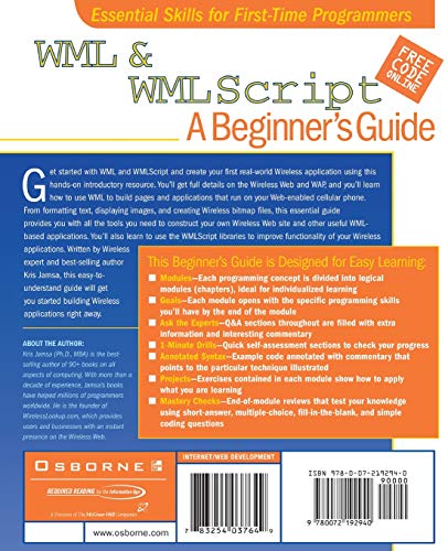 WML & WMLScript: A Beginner's Guide