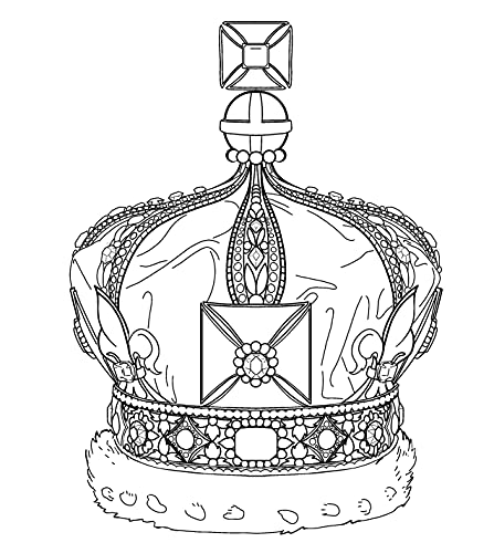 The Unofficial The Crown Coloring Book: British royal design
