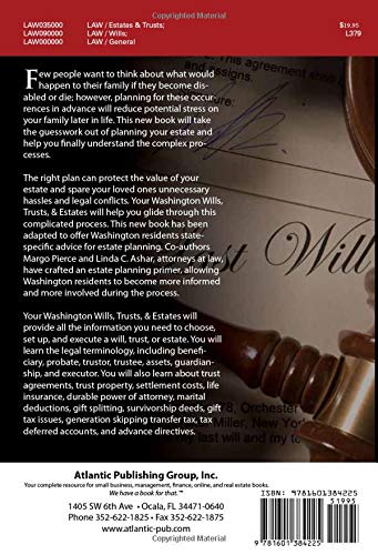 Your Washington Wills, Trusts, & Estates Explained Simply Important Information You Need to Know for Washington Residents (Your... Wills, Trusts, & Estates)