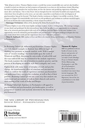 Reclaiming Unlived Life (The New Library of Psychoanalysis)