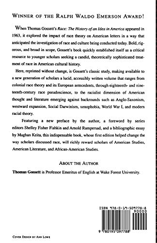 Race: The History of an Idea in America (Race and American Culture)