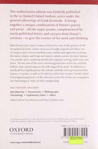 John Donne - The Major Works: including Songs and Sonnets and sermons (Oxford World's Classics)