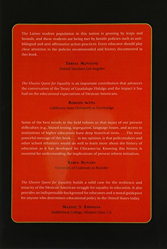 The Elusive Quest for Equality: 150 Years of Chicano/Chicana Education (HER Reprint Series)