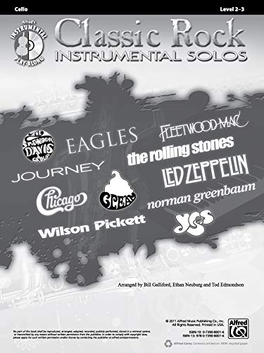 Classic Rock Instrumental Solos for Strings: Cello, Book & CD (Pop Instrumental Solo Series)