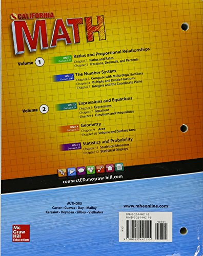 California Math Course 1 Volume 1
