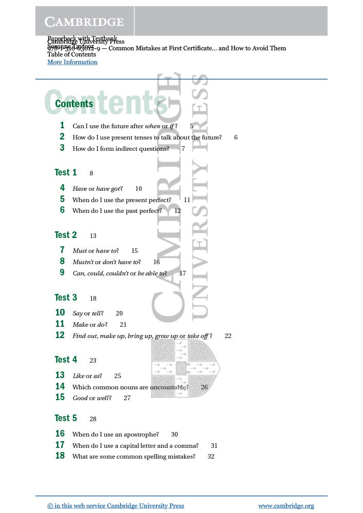 Common Mistakes at First Certificate and How to Avoid Them