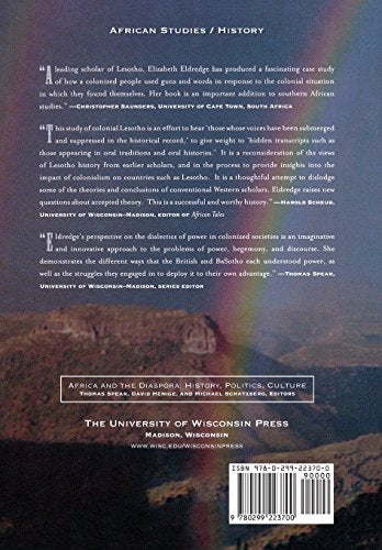 Power in Colonial Africa: Conflict and Discourse in Lesotho, 1870-1960 (Africa and the Diaspora: History, Politics, Culture) — back cover