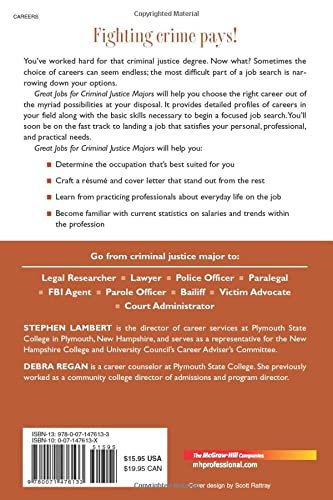 Great Jobs for Criminal Justice Majors (Great Jobs ForSeries)