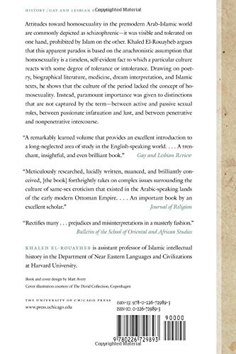 Before Homosexuality in the Arab-Islamic World, 1500-1800