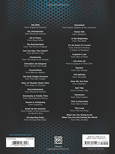 Hans Zimmer Collection: Piano Solo & Piano/Vocal