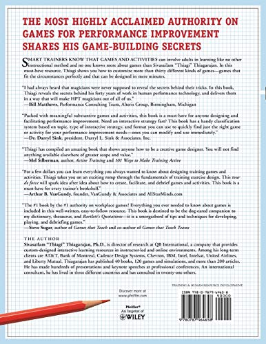 Design Your Own Games and Activities: Thiagi's Templates for Performance Improvement