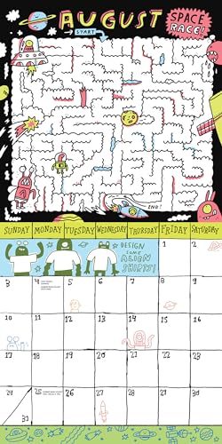 Kid's Awesome Activity Wall Calendar 2025: Includes 300+ Super Fun Stickers!