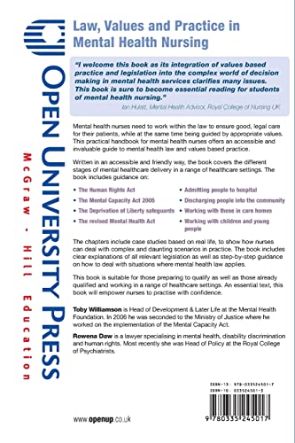 Law, Values and Practice in Mental Health Nursing:: A Handbook