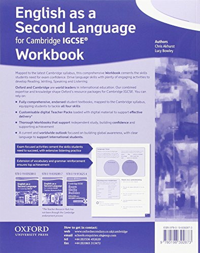 English as a Second Language for Cambridge IGCSERG: Workbook