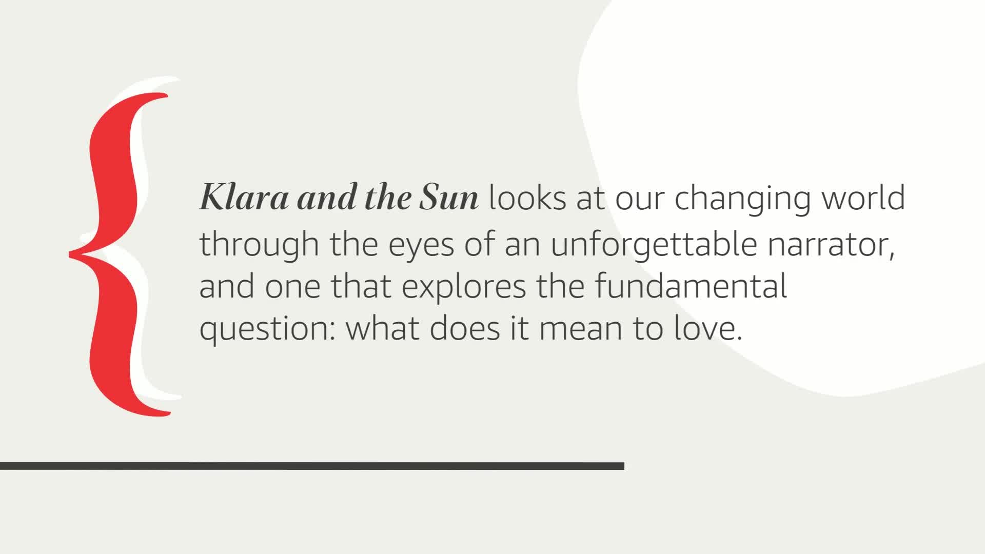 Klara and the Sun: A GMA Book Club Pick: A novel