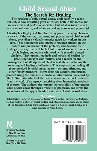 Child Sexual Abuse: The Search for Healing