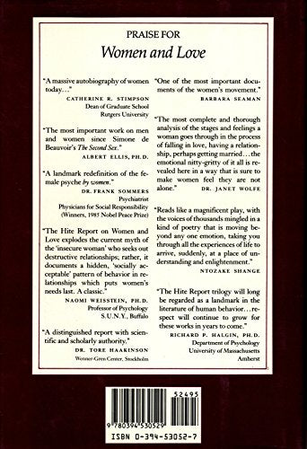 Women and Love, A Cultural Revolution in Progress