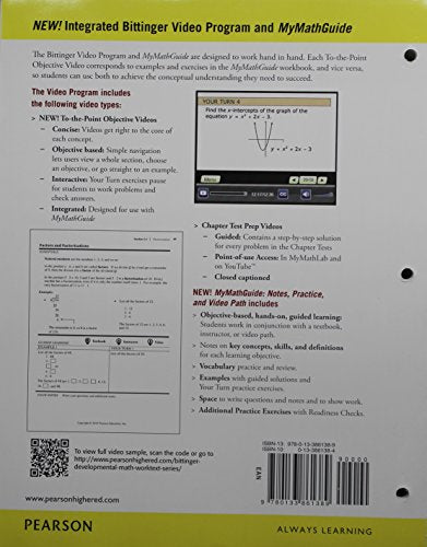 MyMathGuide for Algebra Foundations: Basic Mathematics, Introductory Algebra, and Intermediate Algebra — back cover