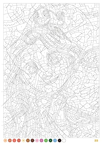 Coloriages mystres Disney - Portraits (trompe l'oeil)