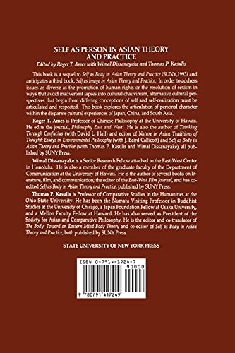 Self as Person in Asian Theory and Practice