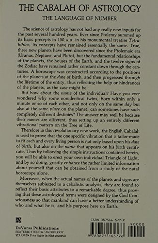 THE CABALAH OF ASTROLOGY: The Language of Number