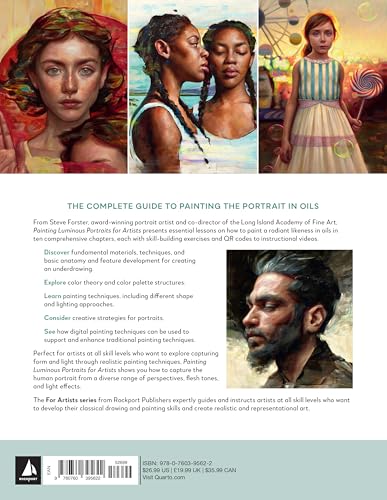 Painting Luminous Portraits for Artists: An Essential Guide to Painting Facial Features, Fleshtones, Light, and Form