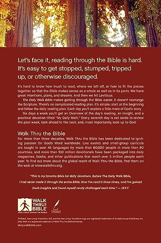 The Daily Walk Bible NLT (Softcover)
