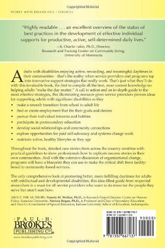 Make the Day Matter!: Promoting Typical Lifestyles for Adults with Significant Disabilities