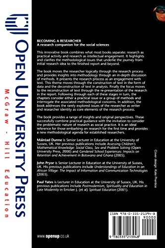 Becoming A Researcher: A Research Companion For The Social Sciences: A Companion to the Research Process (Conducting Educational Research)