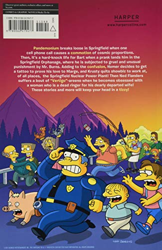 Simpsons Comics Chaos — back cover