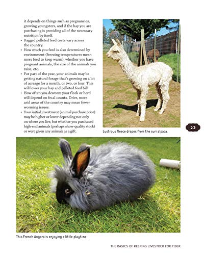 Raising Animals for Fiber: Producing Wool from Sheep, Goats, Alpacas, and Rabbits in Your Backyard (CompanionHouse Books) Livestock Health, Grooming, Housing, Breeding, & Shearing, from Angora to Suri
