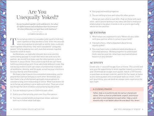 Couple's Bible Study Activities: 70 Engaging Activities to Connect With Your Faith and Each Other