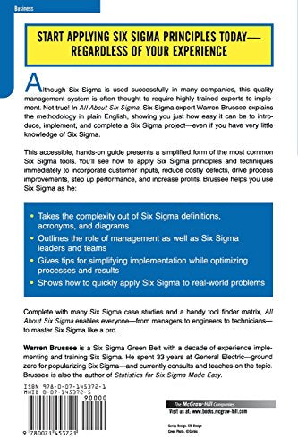 All About Six Sigma: The Easy Way to Get Started (All About Series)