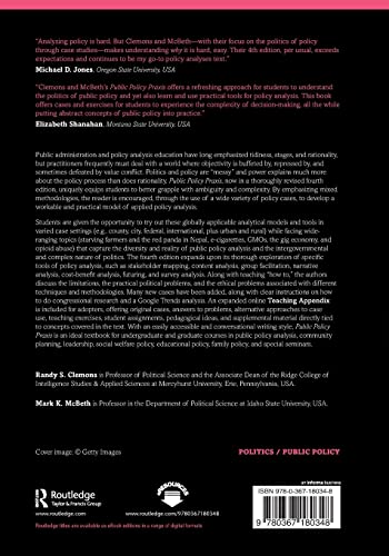 Public Policy Praxis: A Case Approach for Understanding Policy and Analysis