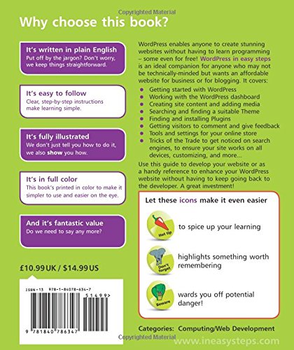 WordPress in easy steps: Web Development for Beginners - covers WordPress 4