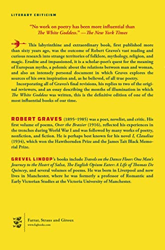 The White Goddess: A Historical Grammar of Poetic Myth (FSG Classics) — back cover