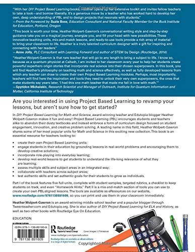 DIY Project Based Learning for Math and Science (Eye on Education) — back cover