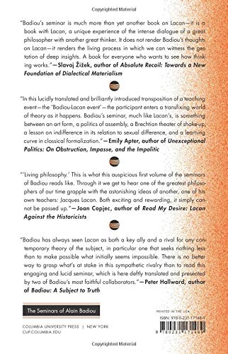 Lacan: Anti-Philosophy 3 (The Seminars of Alain Badiou)