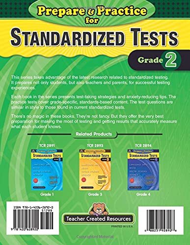 Prepare & Practice for Standardized Tests Grade 2: Language Arts, Math, Social Studies, Science (Prepare and Practice for Standardized Tests)