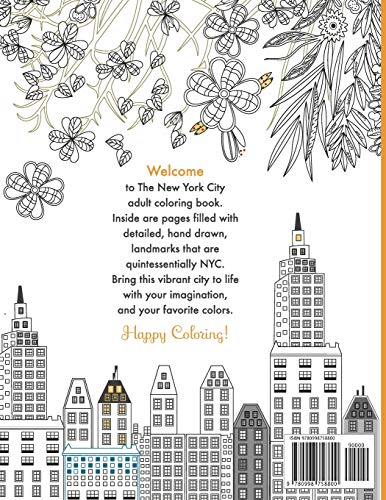 New York City Adult Coloring Book