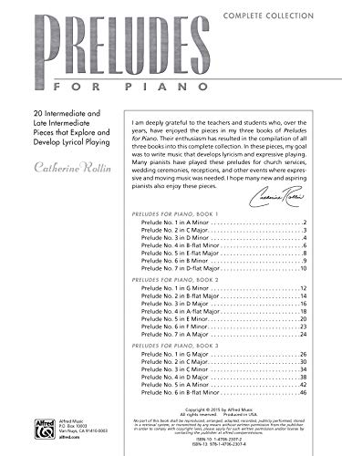 Preludes for Piano -- Complete Collection: 20 Intermediate to Late Intermediate Pieces that Explore and Develop Lyrical Playing